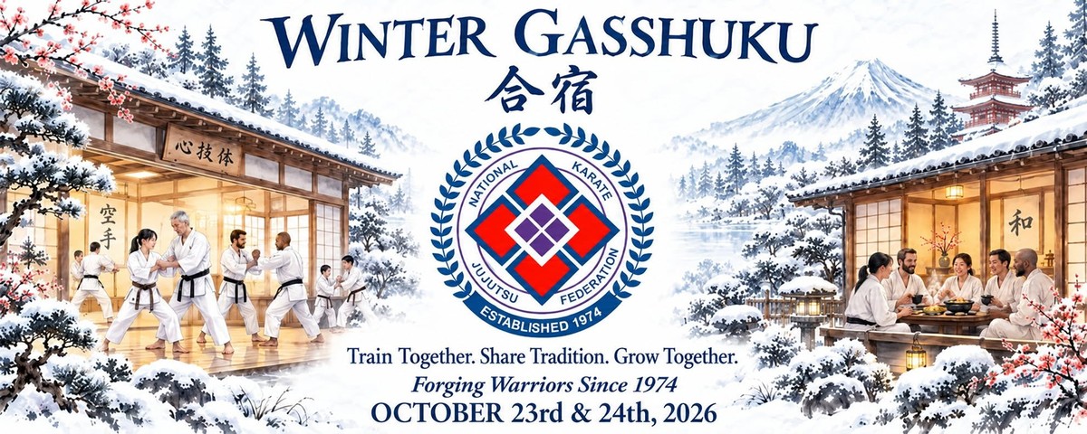 2026 NKJF Winter Gasshuku for October 23 and 24 in Norfolk Virginia